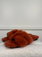 Hermès Fluffy Oran Sandals Light Red Sz. 39 EU