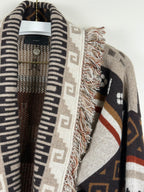 Alanui Cardigan im Ethno-Look – Braun/Multicolor – Gr. L