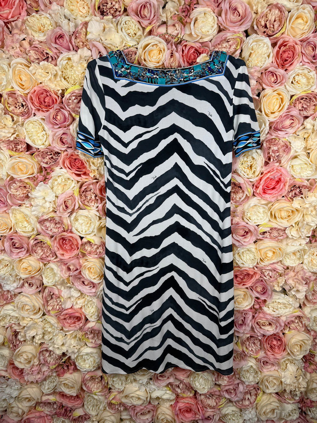 Emilio Pucci Dress Black White Sz. 34 DE (38 IT)