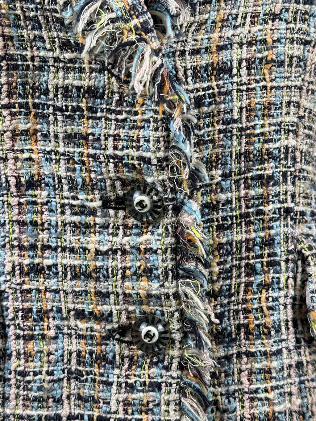 Chanel Vintage Tweed Blazer – Mehrfarbig – Gr. 36 DE (38 FR)