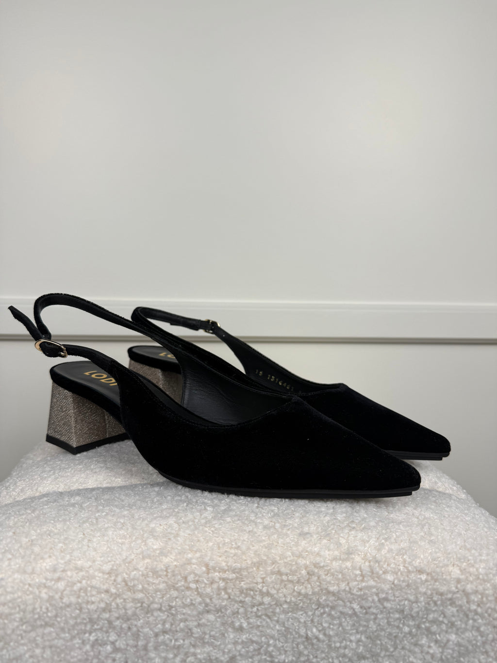 Lodi Velvet Slingbacks Black Sz. 39 EU