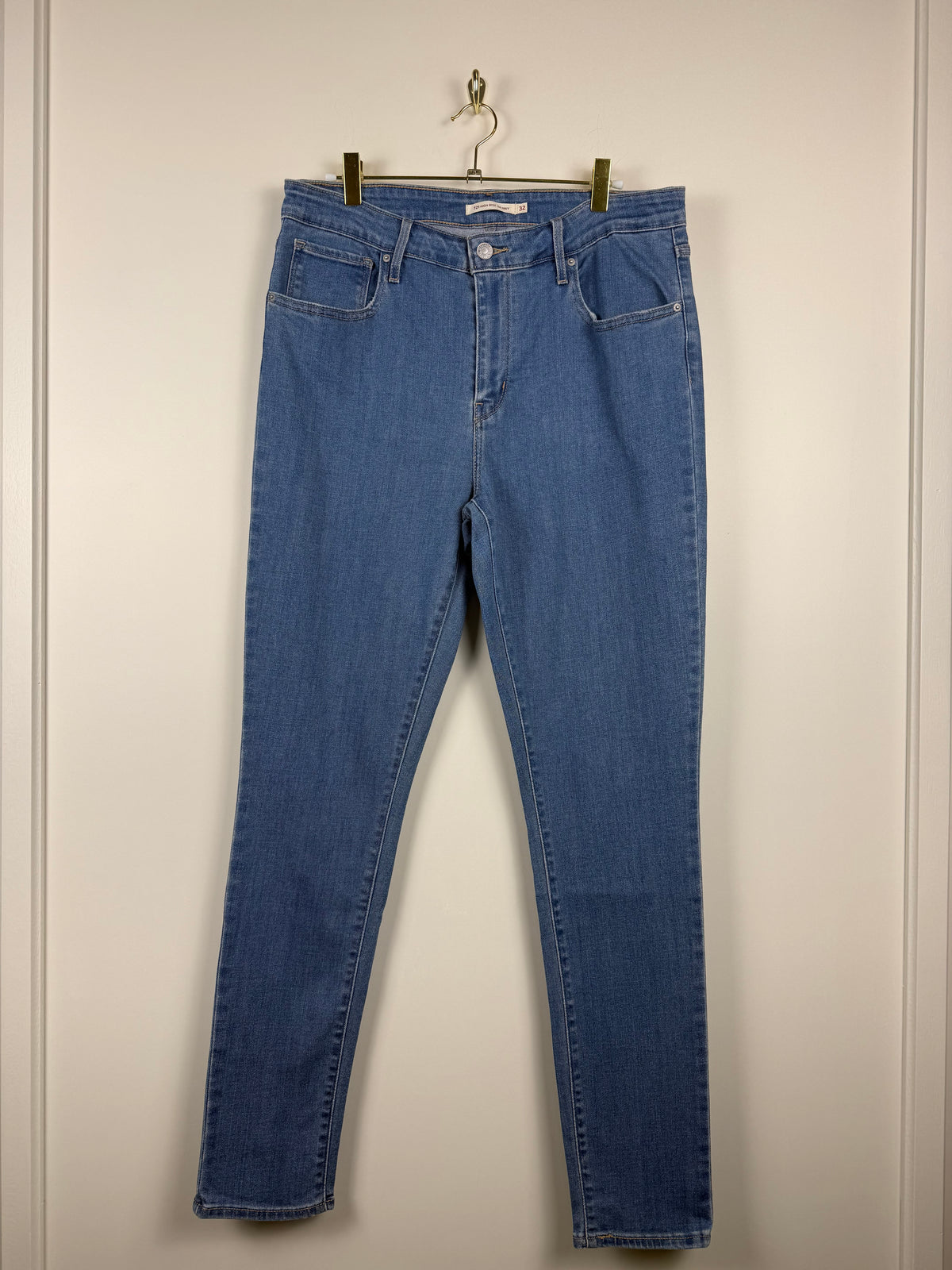 Levi's 721 High Rise Skinny Jeans Light Blue Sz. 32