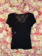 Dolce & Gabbana Lace Top Black Sz. 40 DE (44 IT)