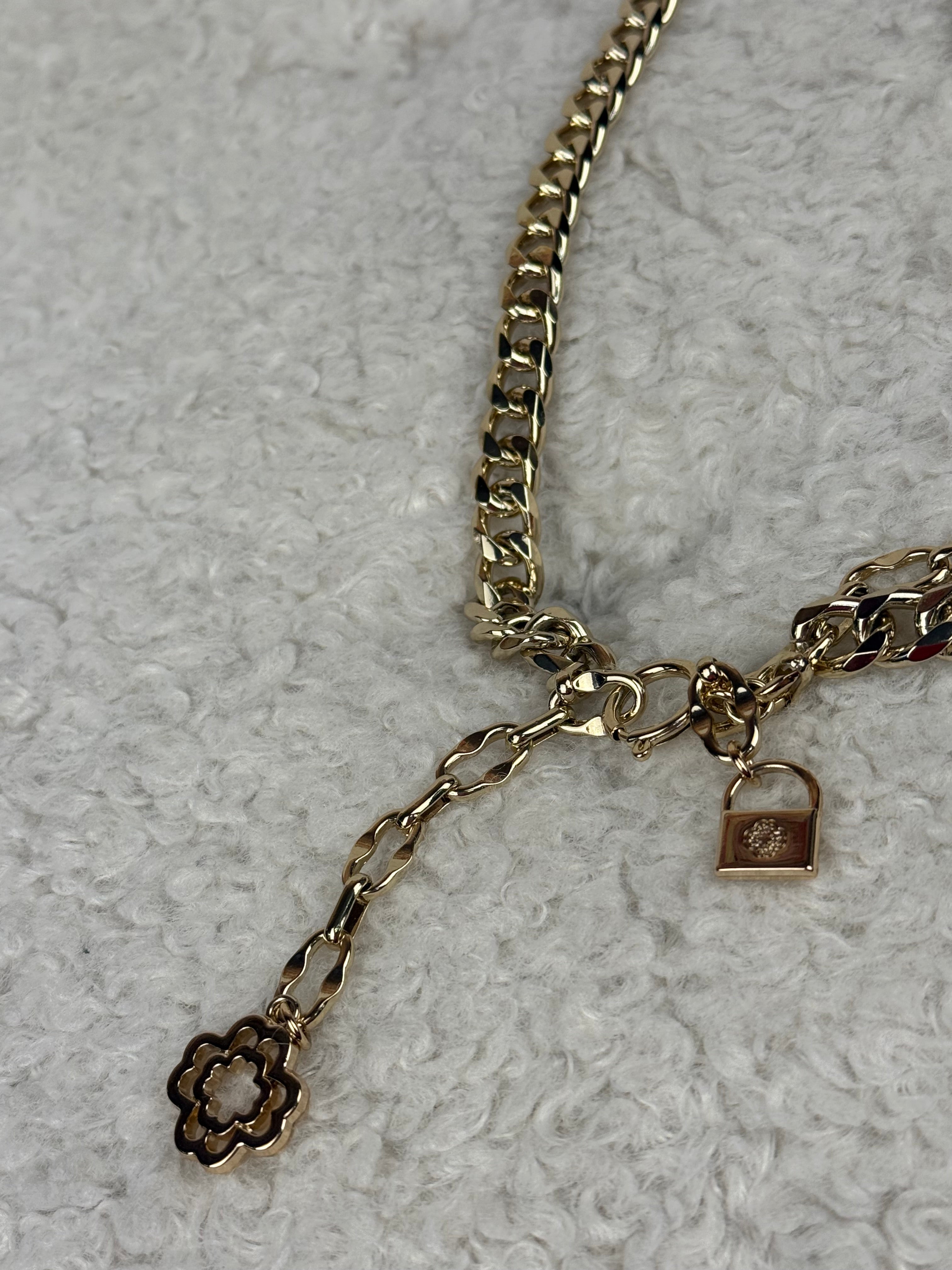 Maje Belt Gold with Clover