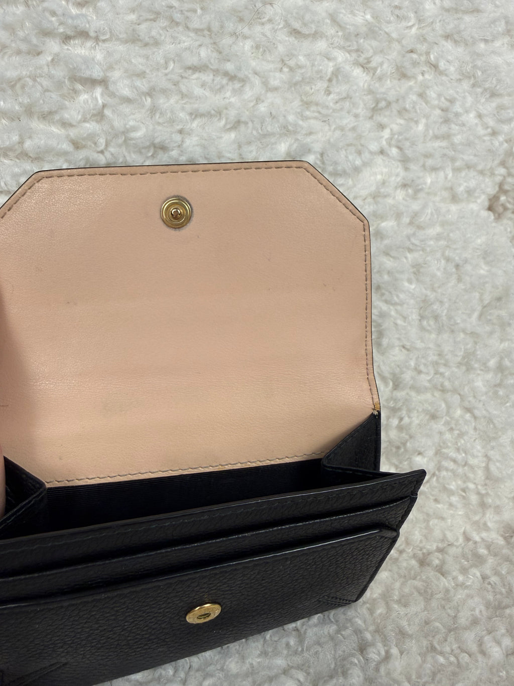 Bally Leather Wallet Black Nude