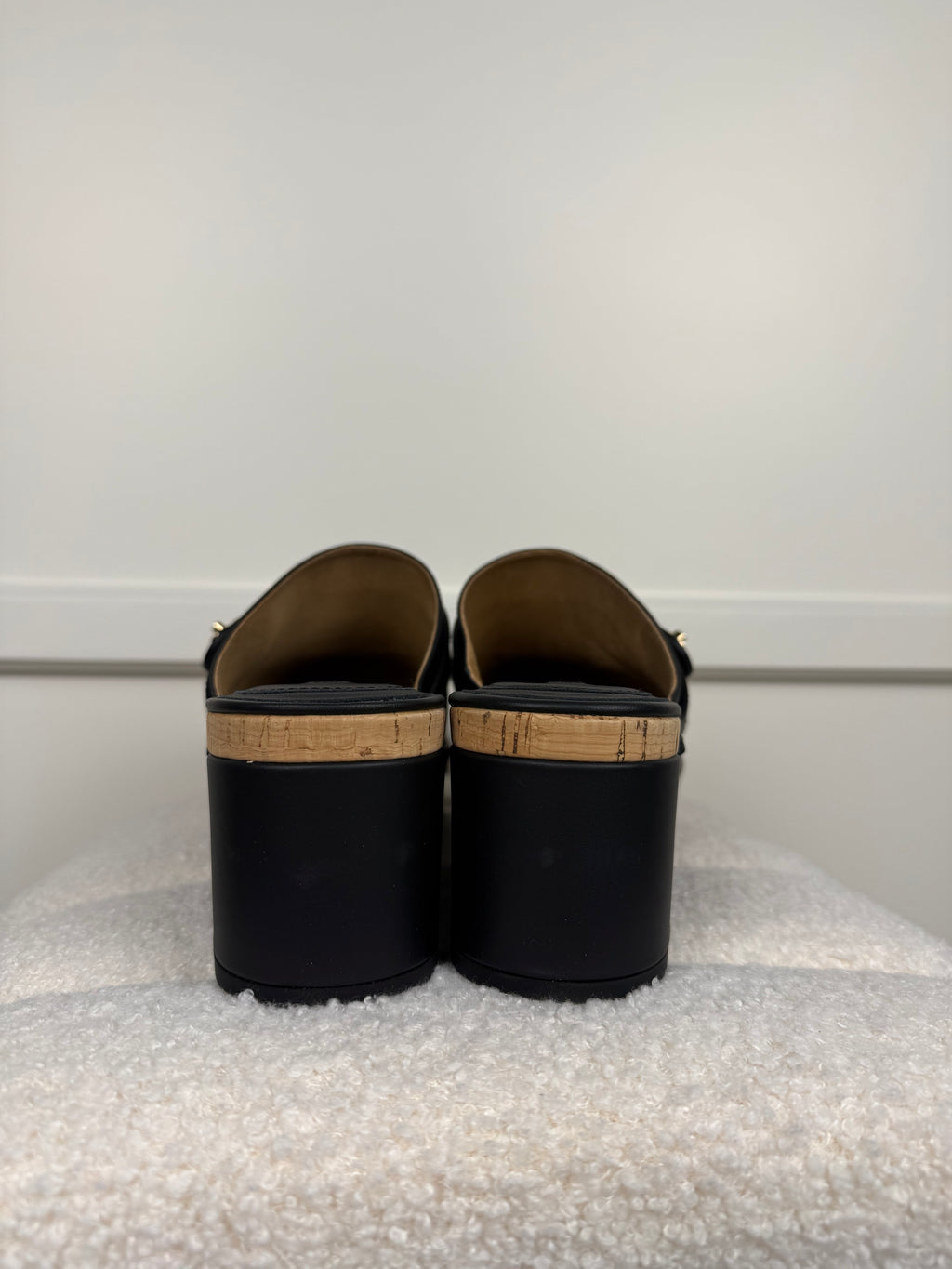 Chanel Leather Clogs Black Sz. 39 EU