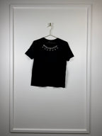 Maje T-Shirt mit Strass – Schwarz – Gr. S (1)