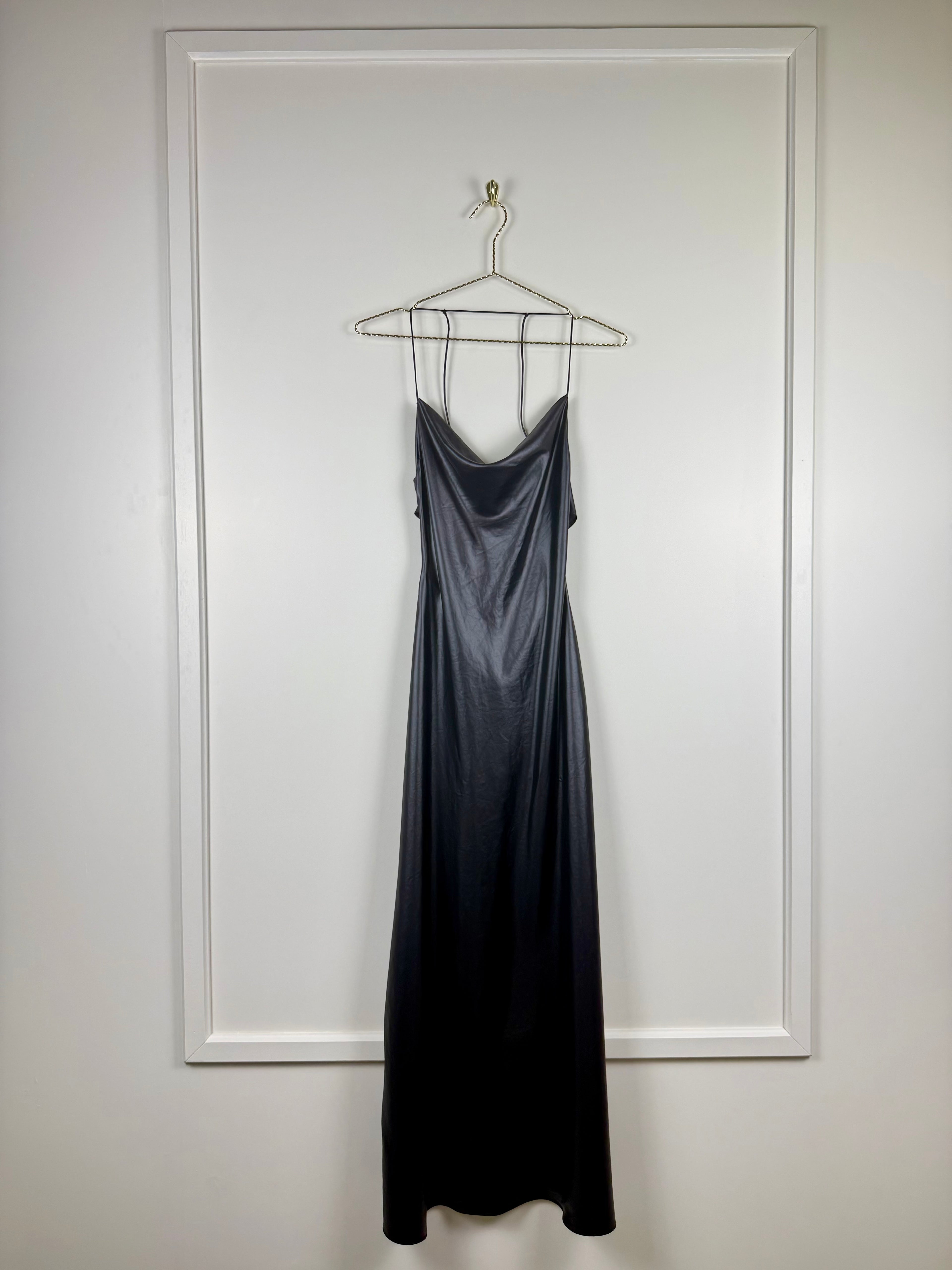Zara Shiny Dress Black Sz. XS