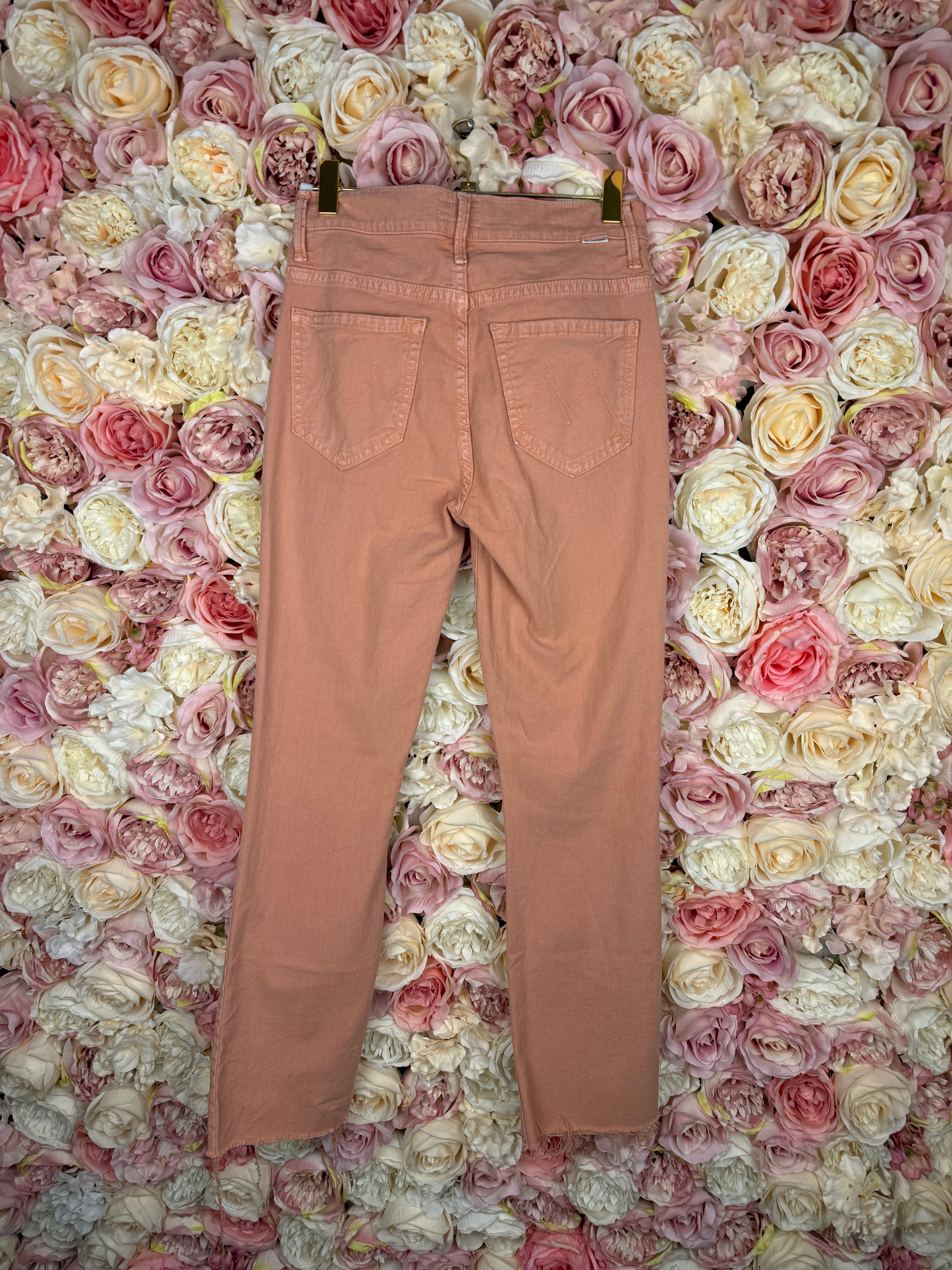 Mother Jeans "The insider ankle fray" Coral Sz. 25