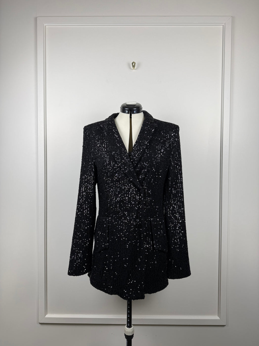 Le Twins Pailletten-Blazer – Schwarz – Gr. 34 DE (38 IT)
