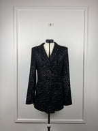 Le Twins Pailletten-Blazer – Schwarz – Gr. 34 DE (38 IT)