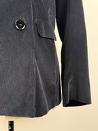 S' Max Mara Cord-Blazer – Schwarz – Gr. 40 DE (44 IT)