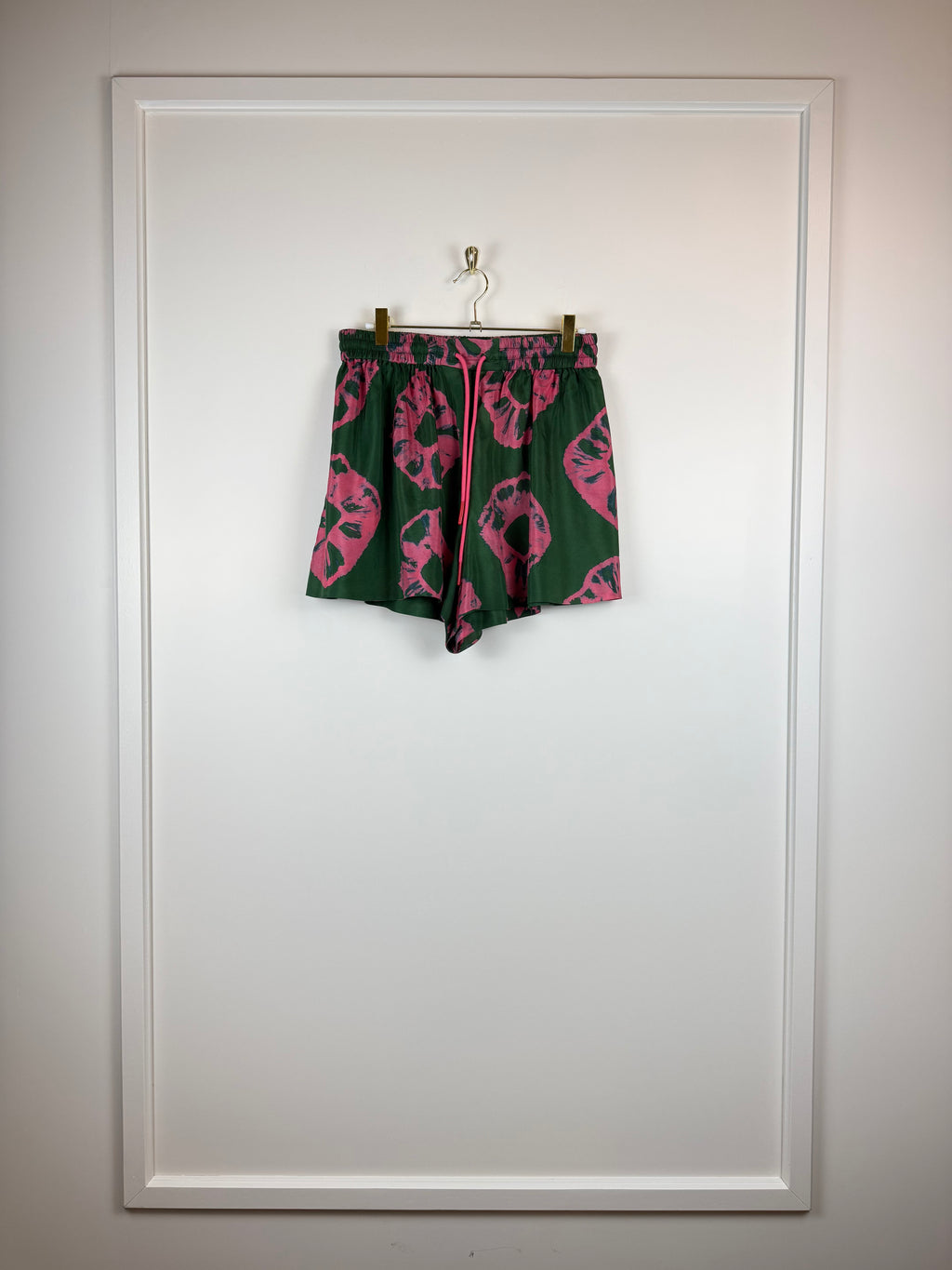 Zimmermann Shorts mit Blumenprint – Grün/Pink – Gr. M (1)