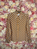 Etro Silk Blouse Orange Multi Sz. 36 DE (40 IT)