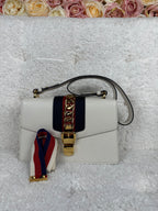 Gucci Sylvie Chain Bag White Multi