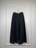 Chanel Jeans mit Glitzerstreifen – Grau – Gr. 38 DE (40 FR)