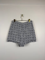 Maje Skorts aus Tweed – Blau/Weiss – Gr. 36 DE (38 FR)