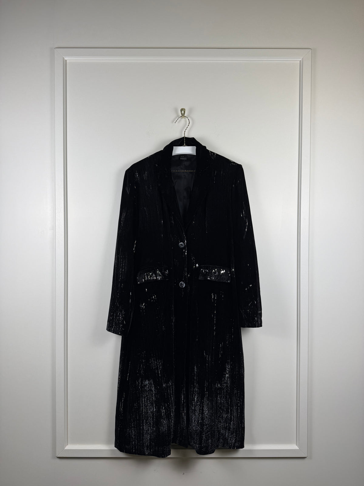 Avant Toi Mantel – Schwarz/Silber – Gr. M