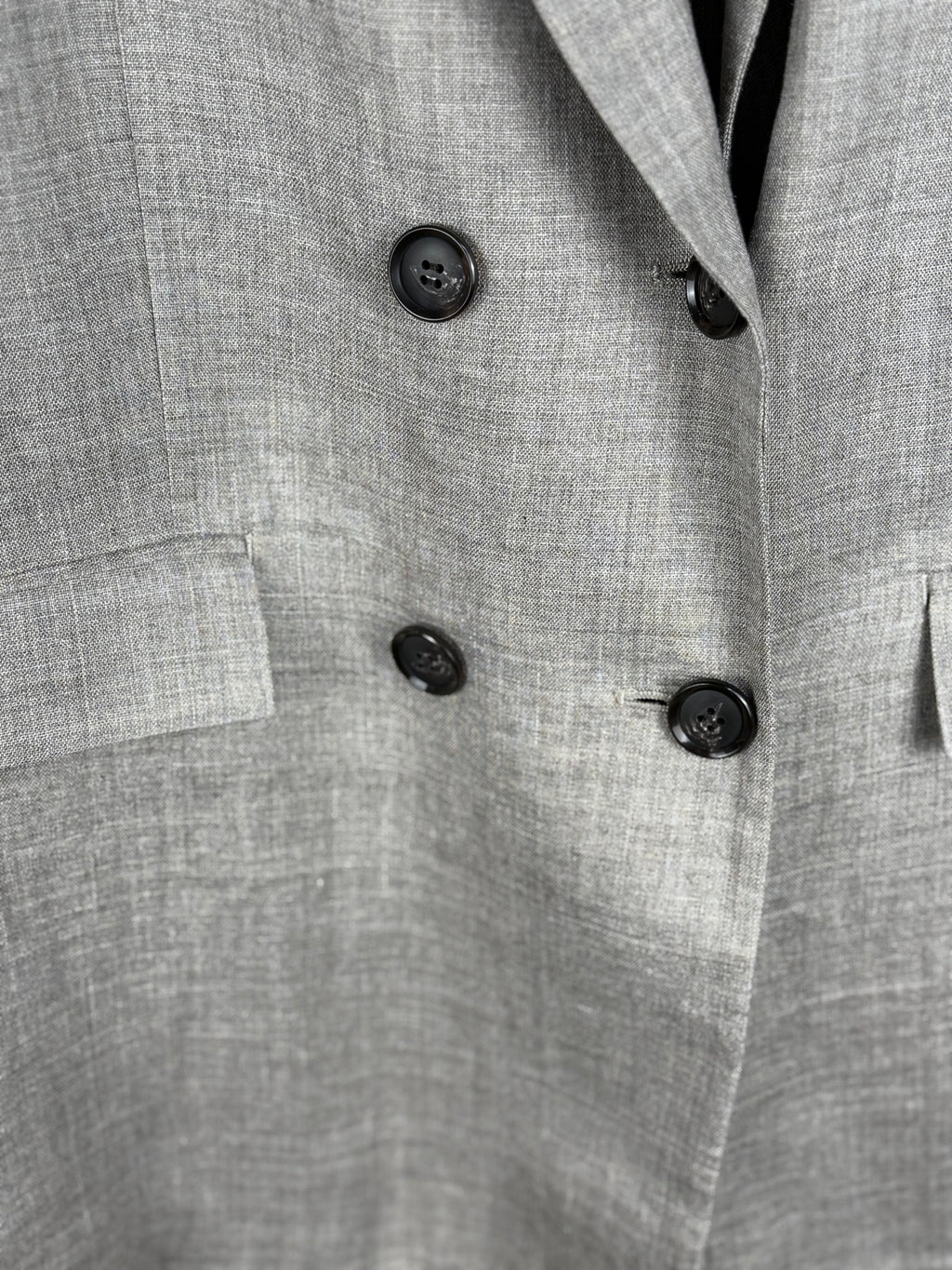 L'Essage Journal Standard Blazer 100% Ramie Grey Sz. L