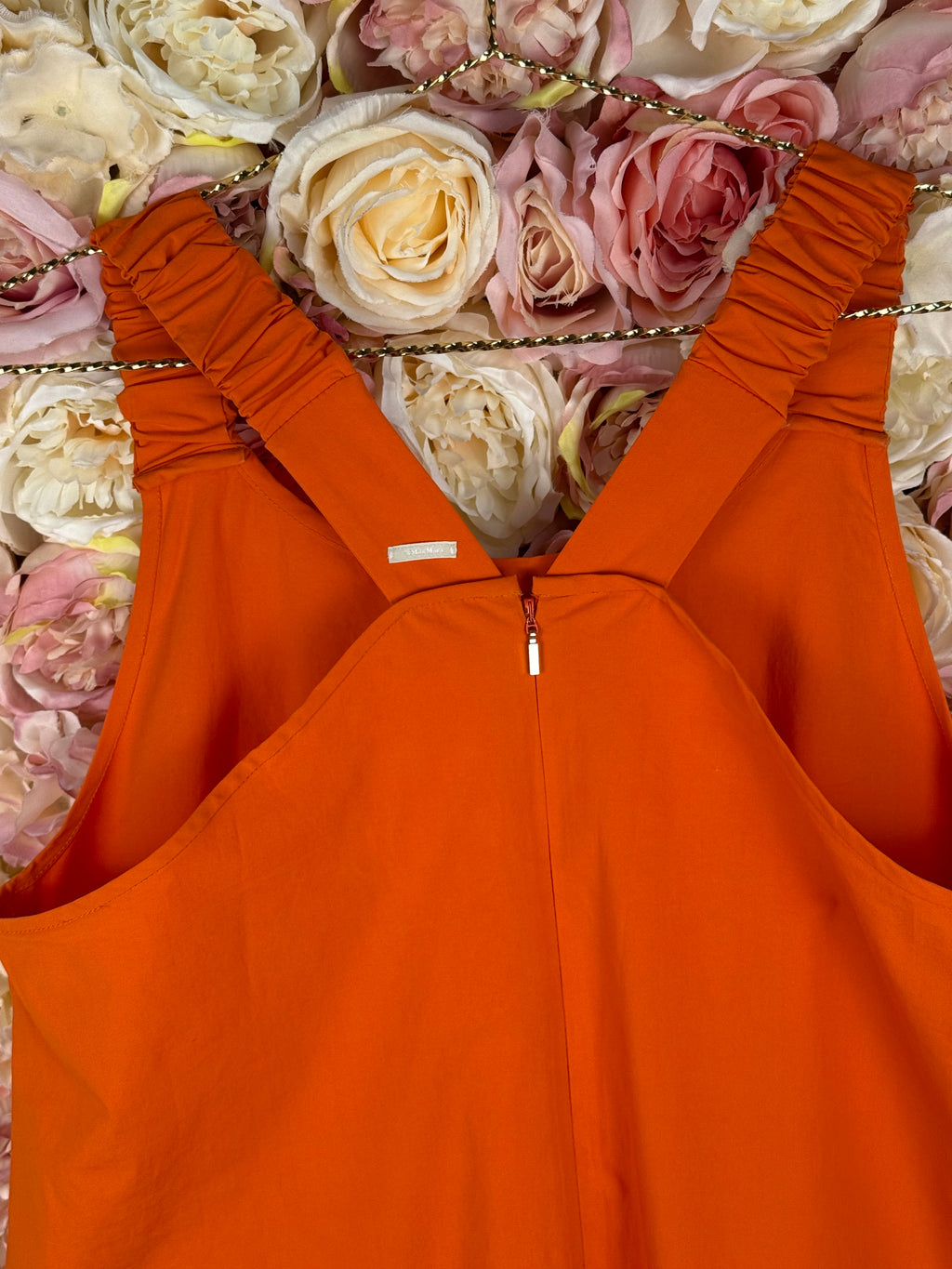 'S Max Mara Dress Orange Sz. Estm. M/L
