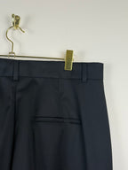 Max Mara Classic Wool Pants Black Sz. 44 DE