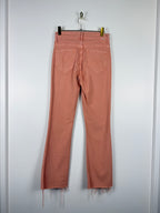Mother Jeans "The Insider Ankle Fray" Coral Sz. 25