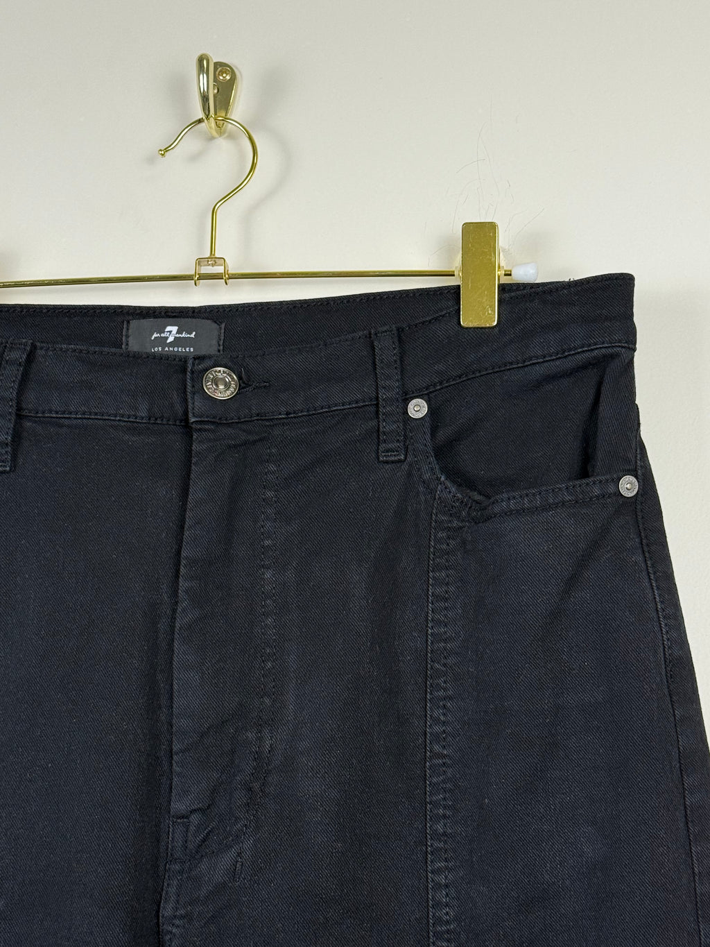 7 For All Mankind The Ultra High Rise Dojo Jeans – Schwarz – Gr. 32