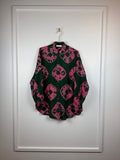 Zimmermann Bluse mit Blumenprint – Grün/Pink – Gr. M (1)