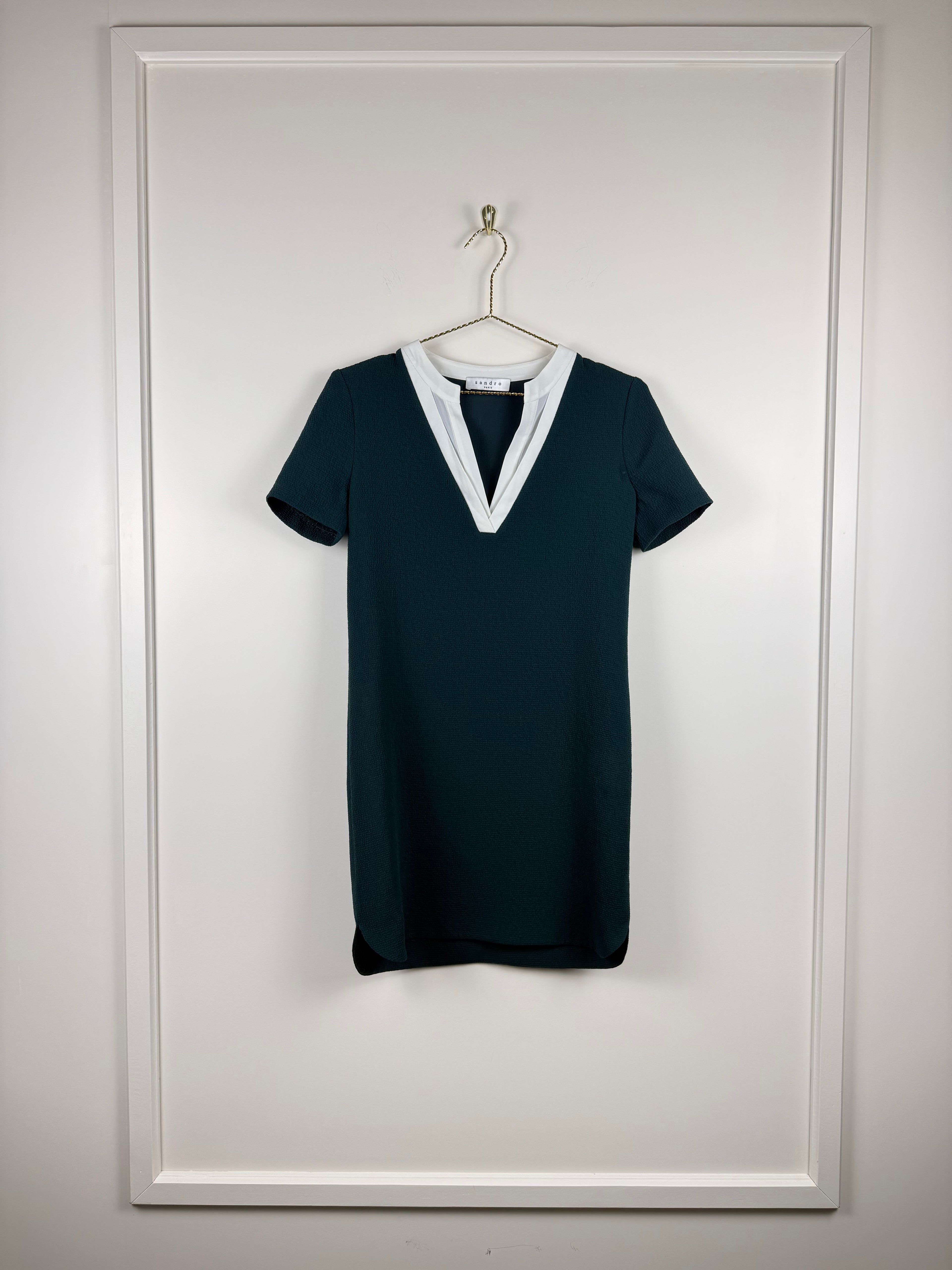 Sandro Kleid – Dunkelgrün – Gr. 34 DE