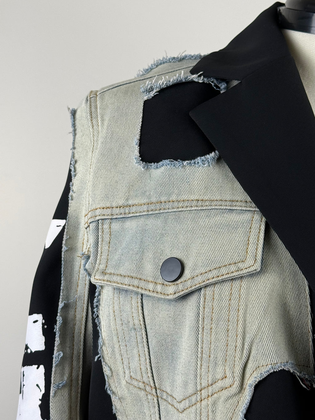 Le Nic & McCoy Jacket Black Jeans Sz. M