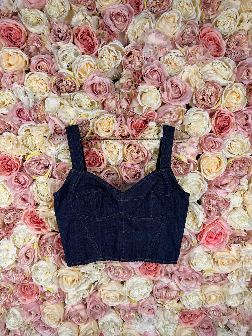 Dolce & Gabbana Denim Top Dark Blue Sz. 40 DE (44 IT)