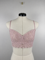 Ewa Herzog Lace Bralette Light Pink & Black Sz. 34 DE