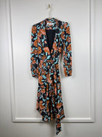 Diane von Furstenberg Kleid mit Blumenprint – Multicolor – Gr. XS