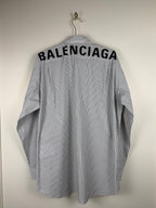 Balenciaga Oversized Striped Shirt Black White Sz. 36 DE (38 FR)