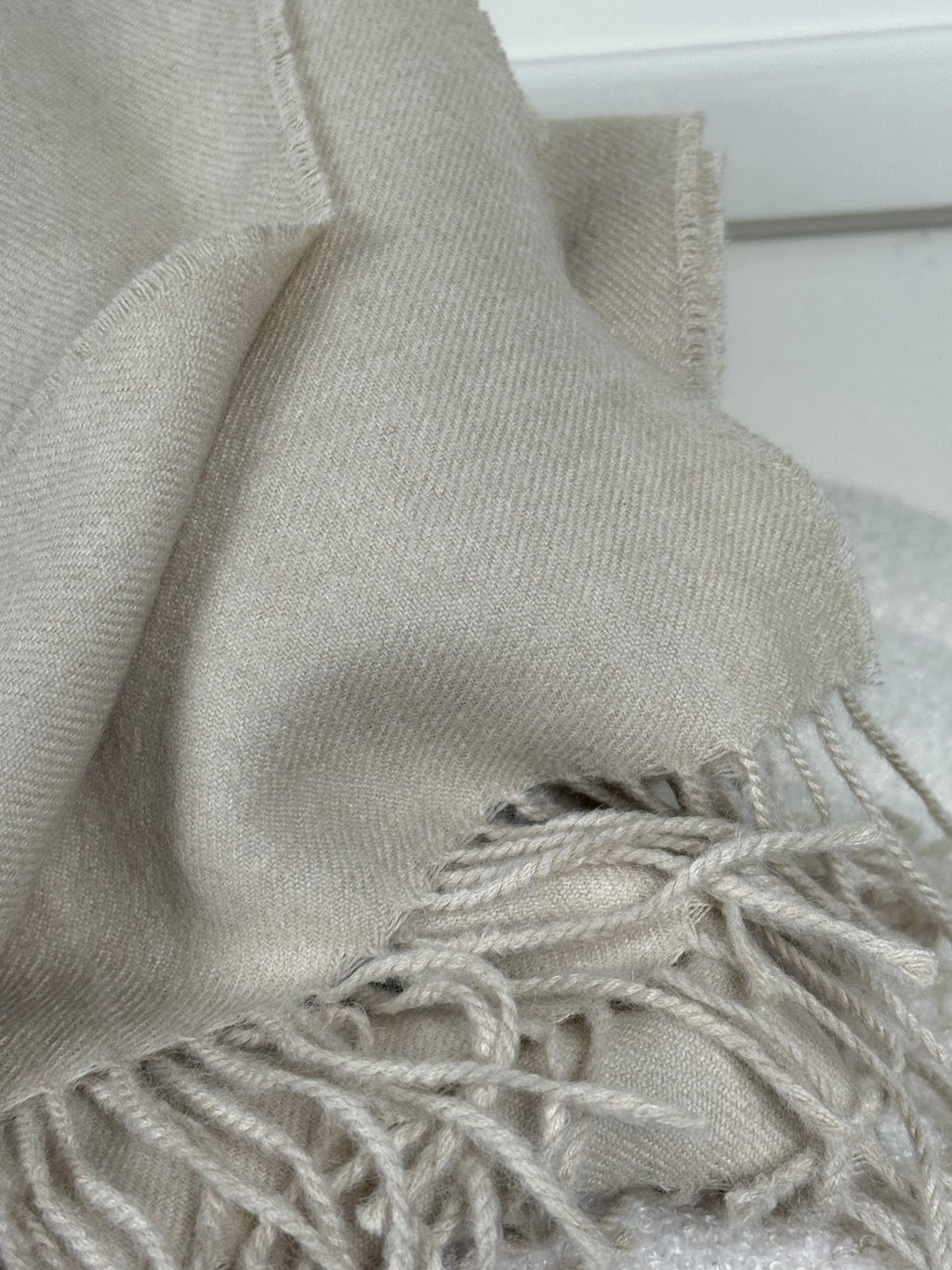 Sol Schal – Beige – 100% Baby Alpaka
