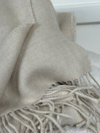 Sol Schal – Beige – 100% Baby Alpaka