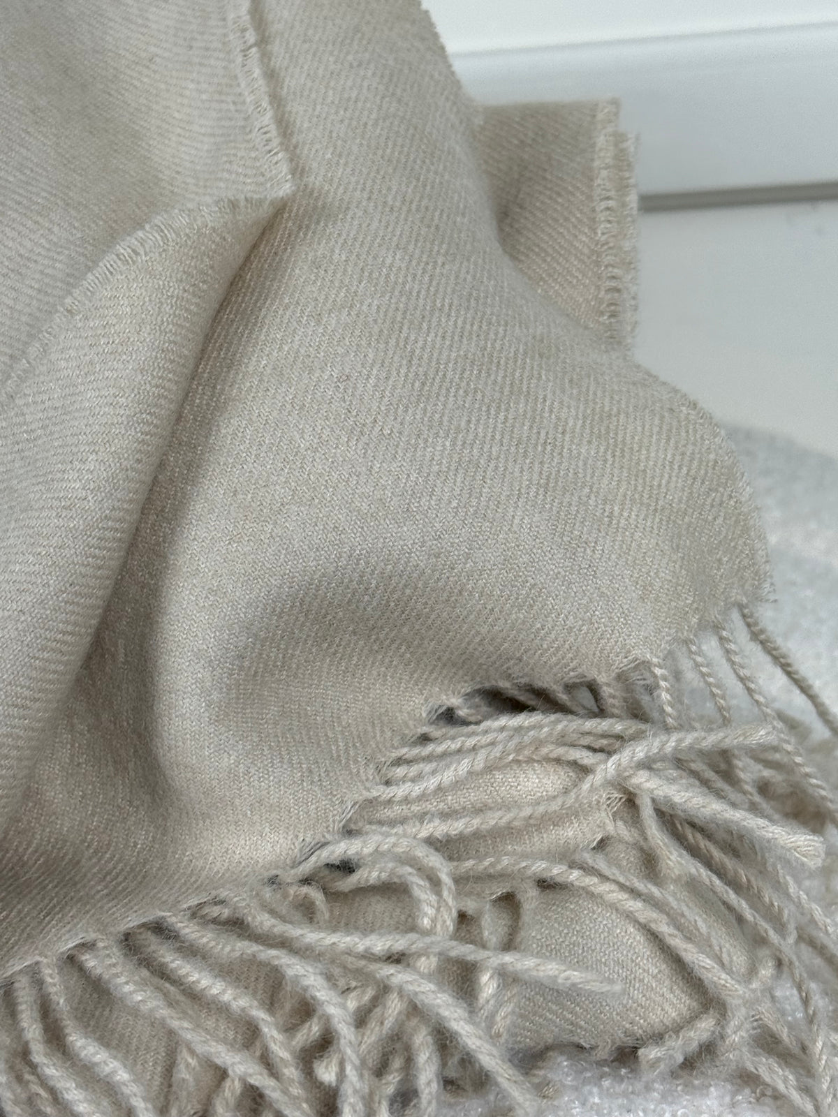 Sol Schal – Beige – 100% Baby Alpaka