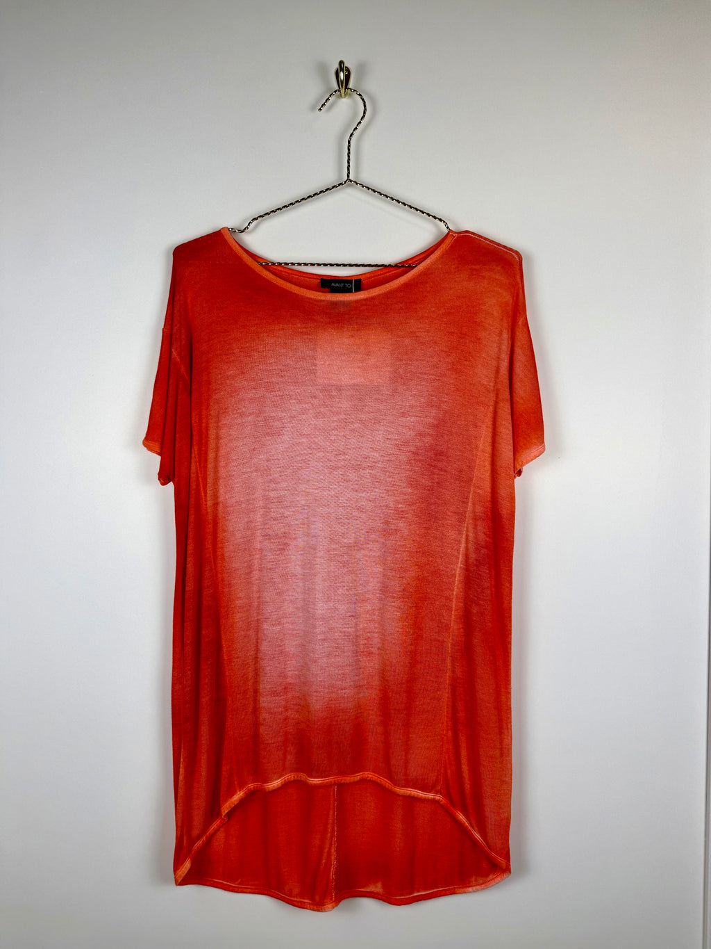 Avant Toi Oversized T-Shirt Green & Orange Sz. M