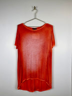 Avant Toi Oversized T-Shirt Green & Orange Sz. M