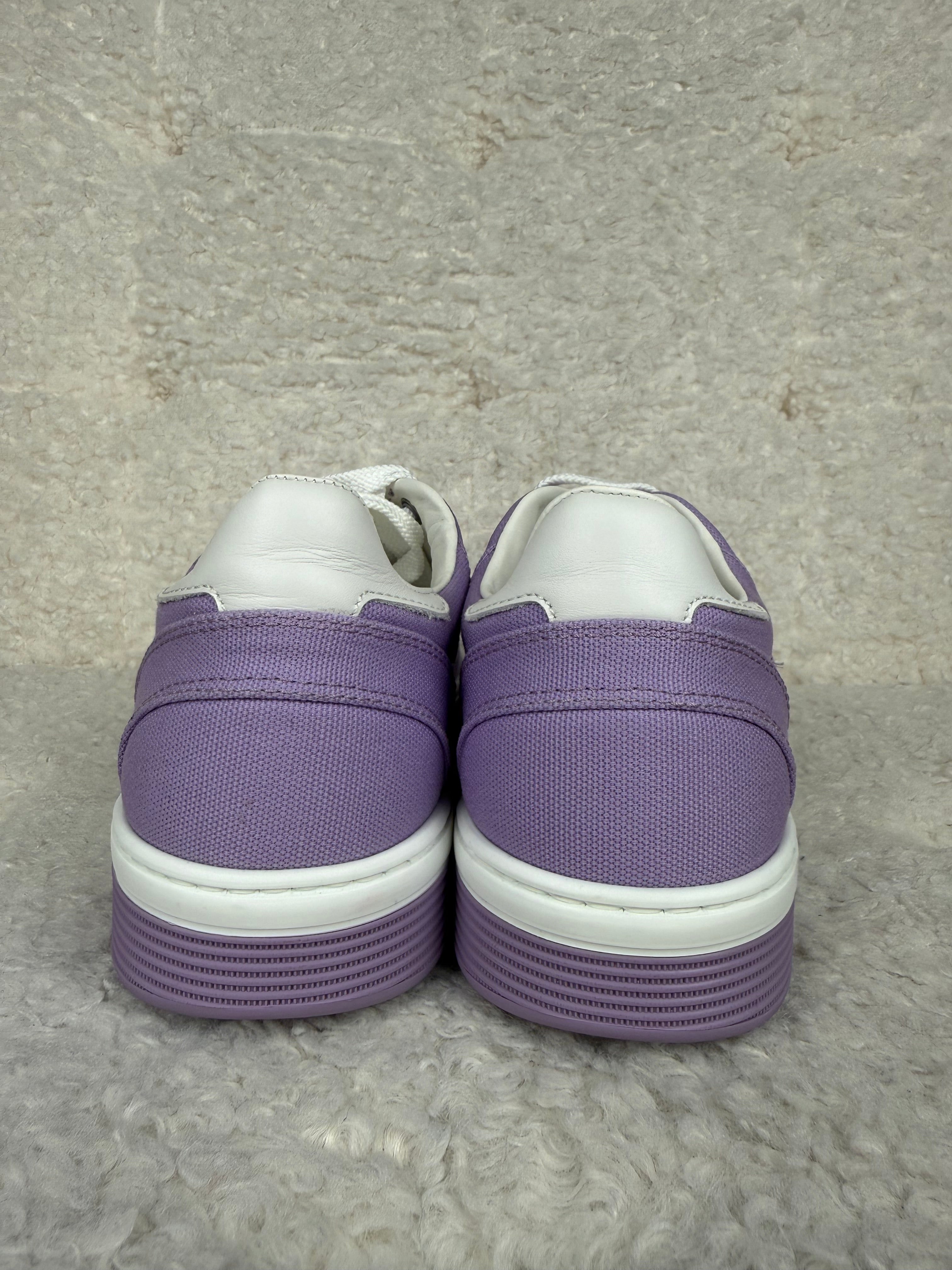 Chanel Canvas Sneakers Purple White Sz. 39.5 EU