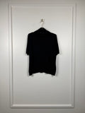 Peter Hahn Kurzarmpullover mit Rollkragen – Schwarz – Gr. 44 DE