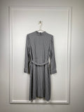 A.P.C. Kariertes Kleid – Weiss/Schwarz – Gr. 38 DE (40 FR)