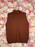 Malo Cashmere Vest in Rust