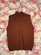 Malo Cashmere Vest in Rust
