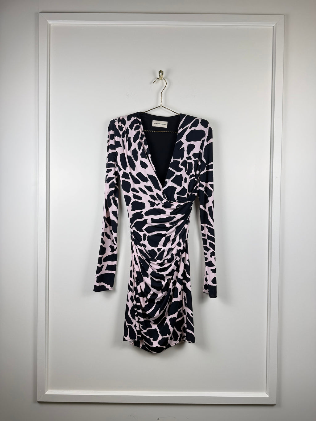 Alexandre Vauthier Kleid – Schwarz/Rosa – Gr. 36 DE (38 FR)