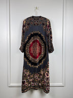 Etro Mantel mit floralen Samt-Details – Multicolor – Gr. 40 DE (44 IT)