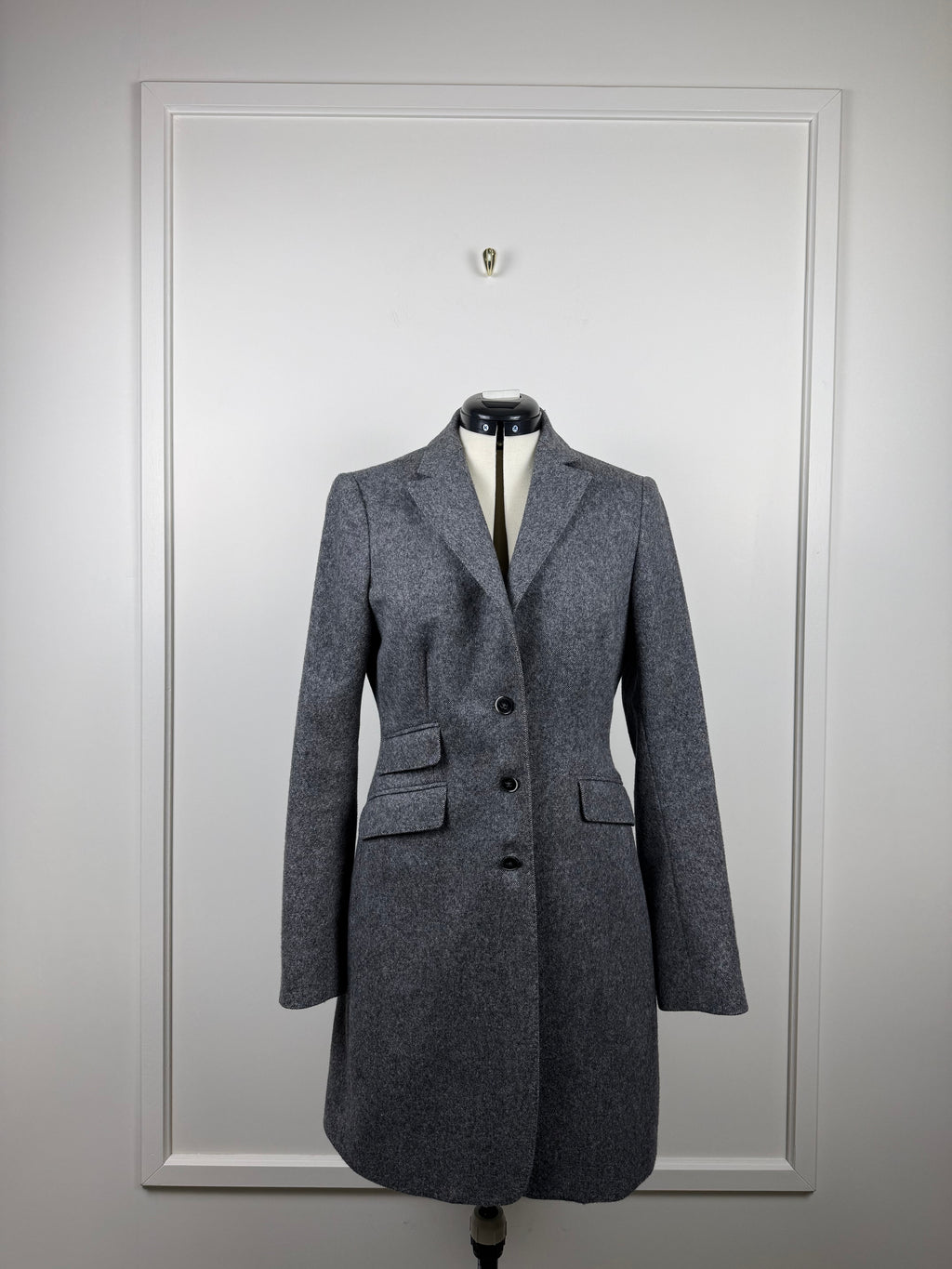 Sartoria di Cascia Mantel – Grau meliert – Gr. 36 DE (40 IT)