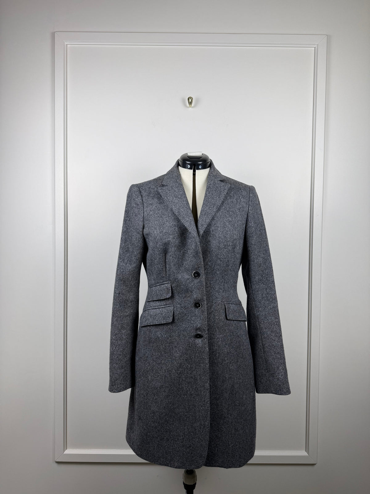 Sartoria di Cascia Mantel – Grau meliert – Gr. 36 DE (40 IT)