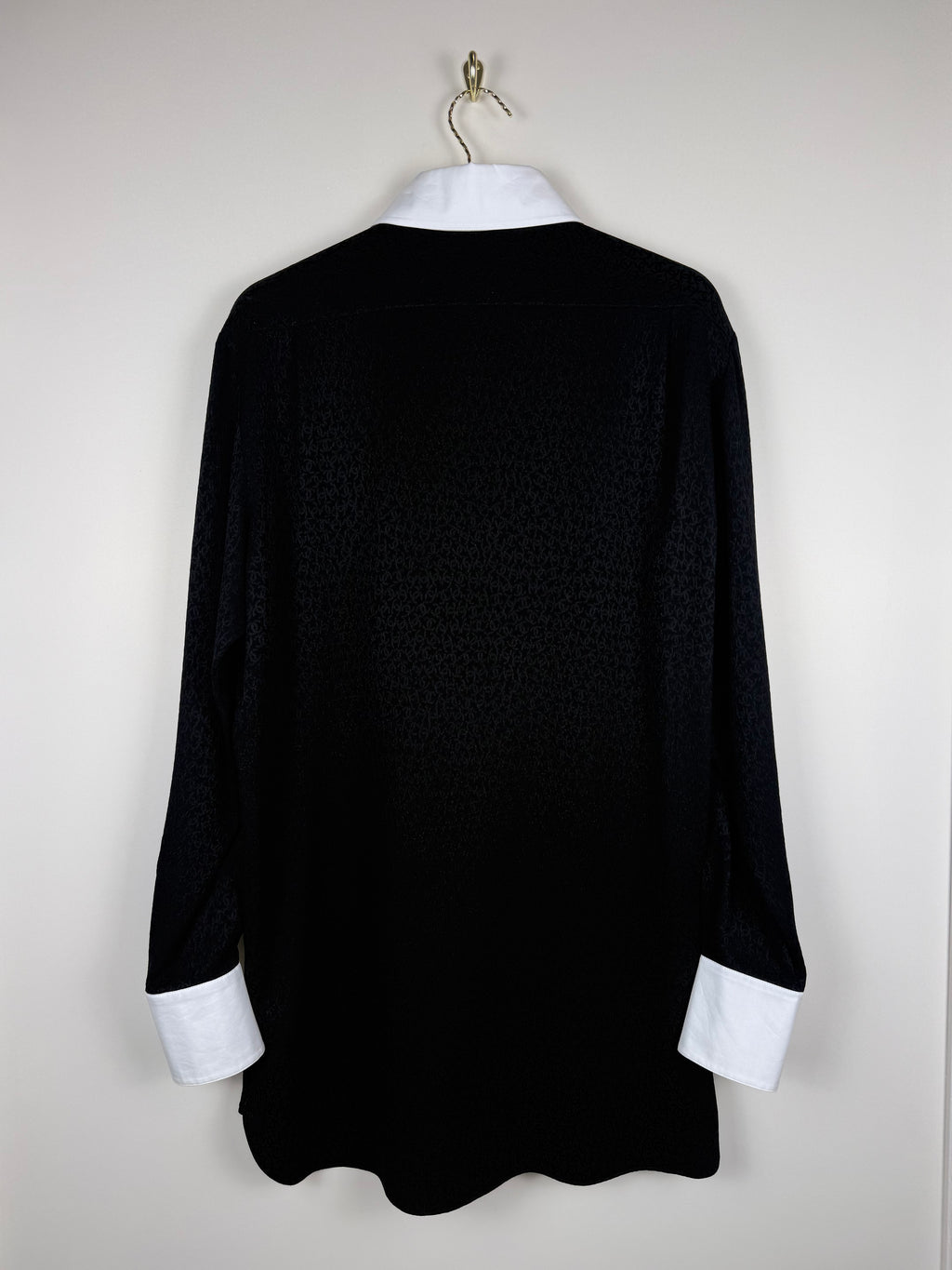 Chanel Silk Blouse Black White Sz. 38 DE (40 FR)