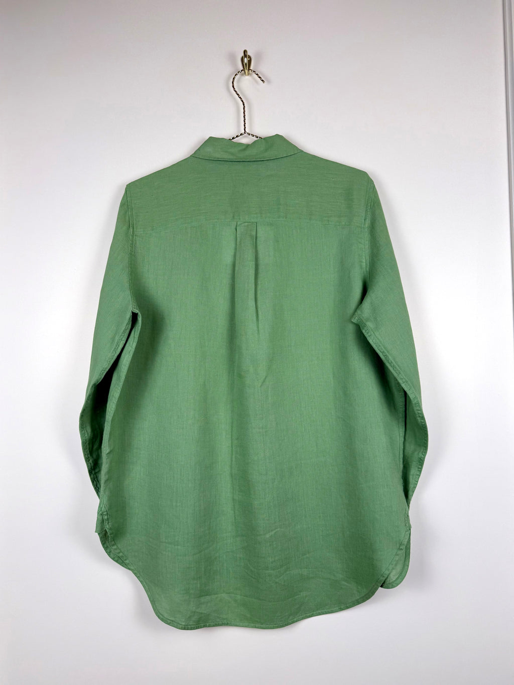 United Colors of Benetton Linen Shirt Green Sz. M